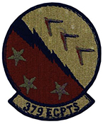 Air Force 379th Expeditionary Comptroller Squadron Spice Brown OCP Scorpion Shoulder Patch With Velcro
